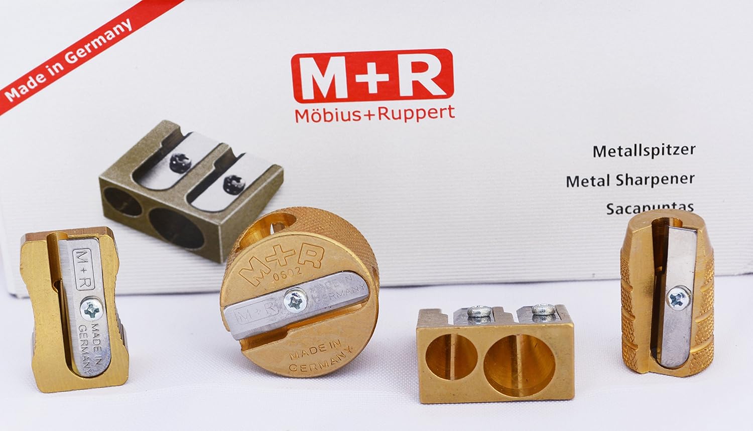 Mobius + Ruppert (M+R) Brass Artists Pencil Sharpener