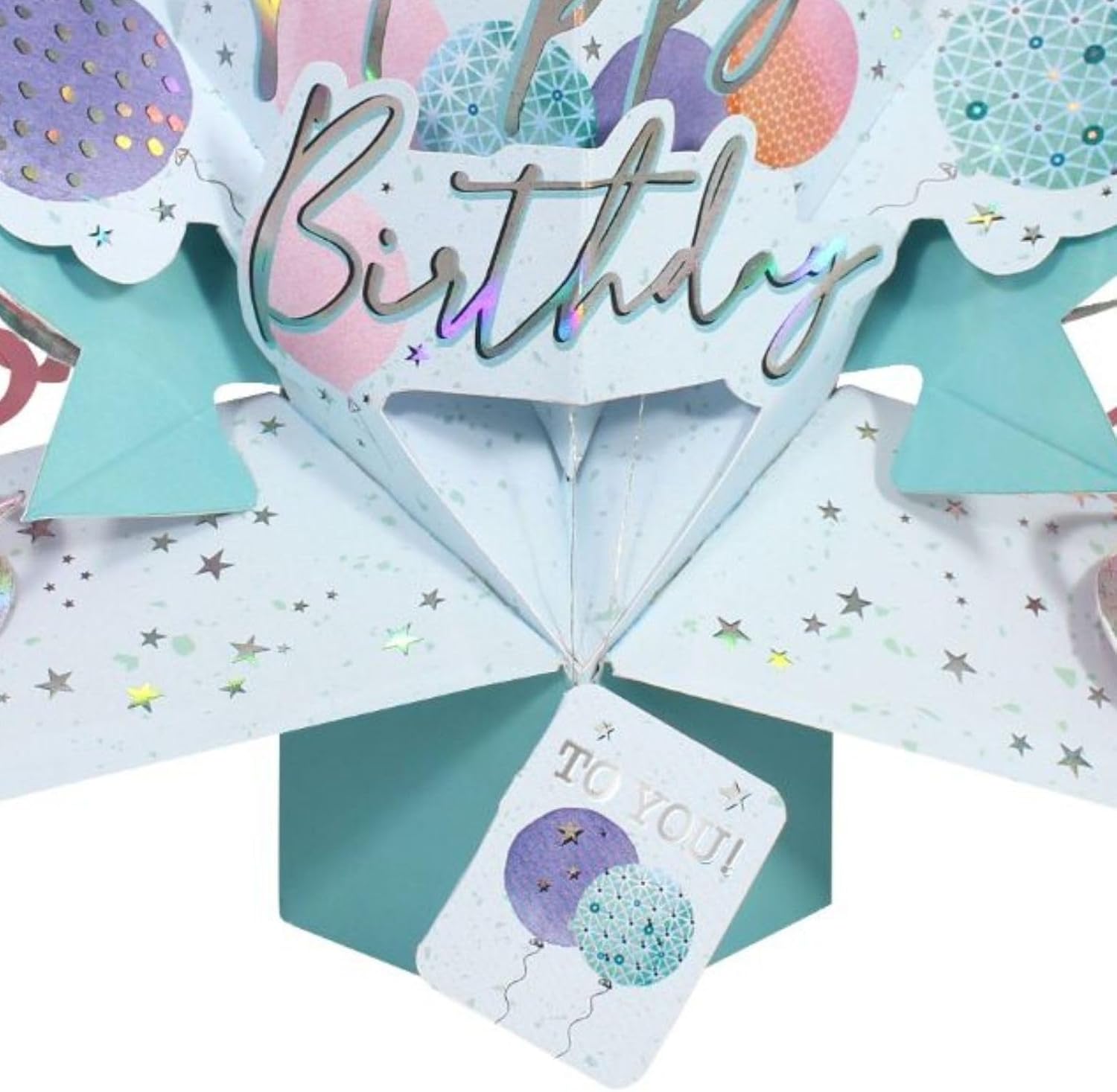 Happy Birthday To You Balloons Pop-Up Greeting Card
