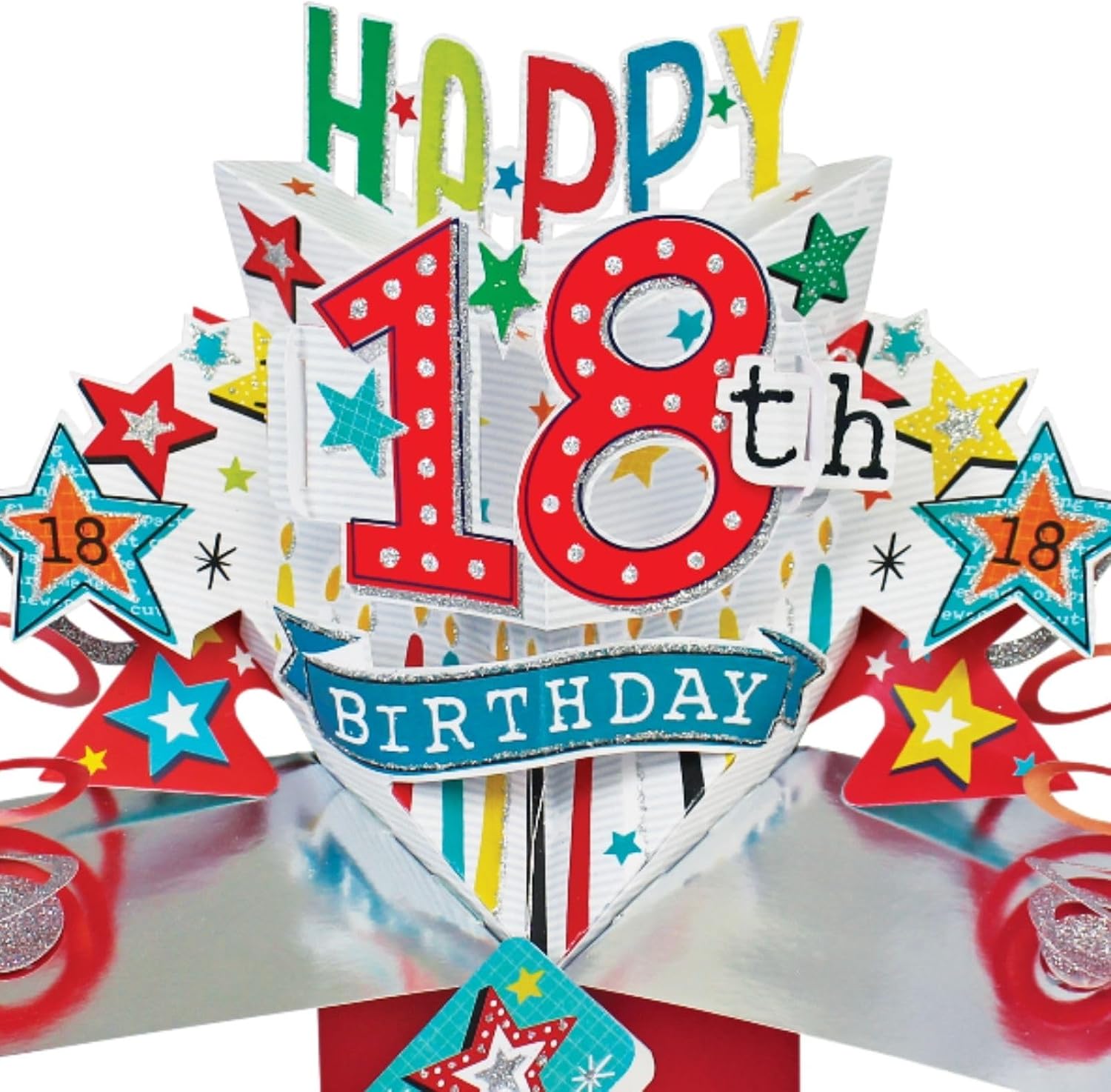 Happy 18th Birthday Pop-Up Greeting Card
