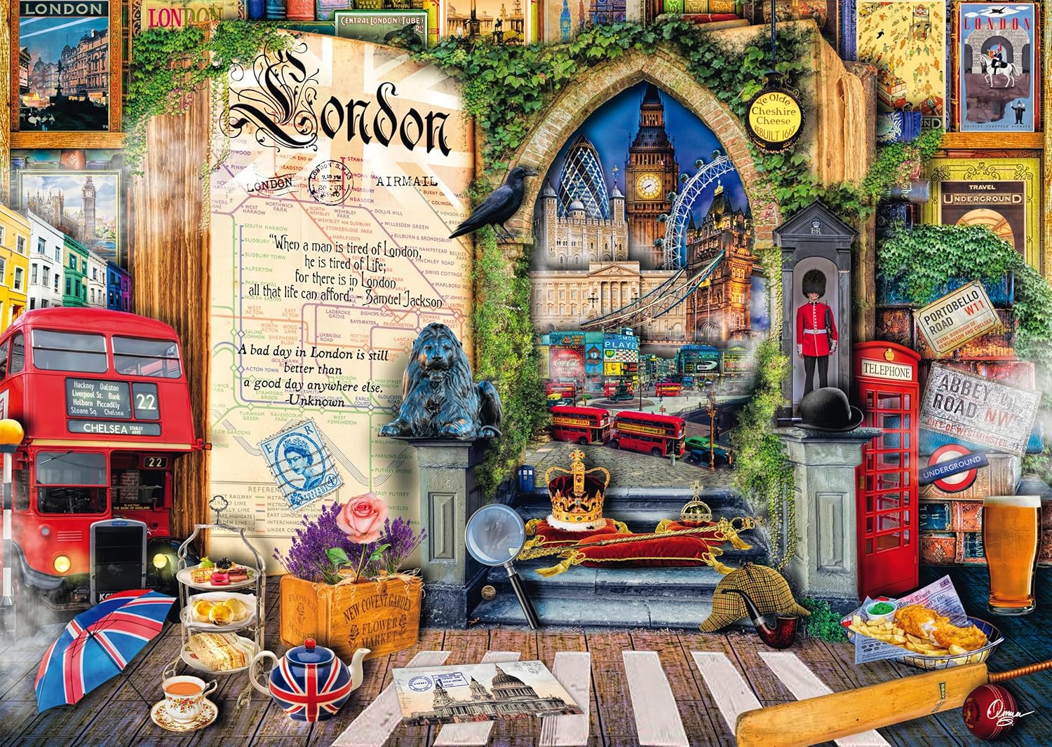 Souvenir Memories of London - Aimee Steward Jigsaw Puzzle 1000pc
