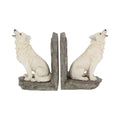 Wardens of the North White Wolf Bookends 20.3cm
