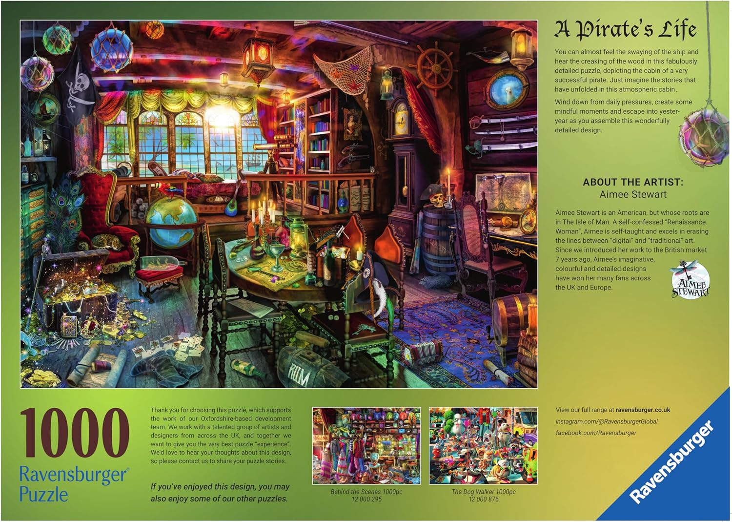 Ravensburger 12000119 - Pirate life - puzzle 1000 pieces