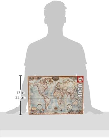 Educa The World, Executive Map Jigsaw Puzzle - 4000 pieces