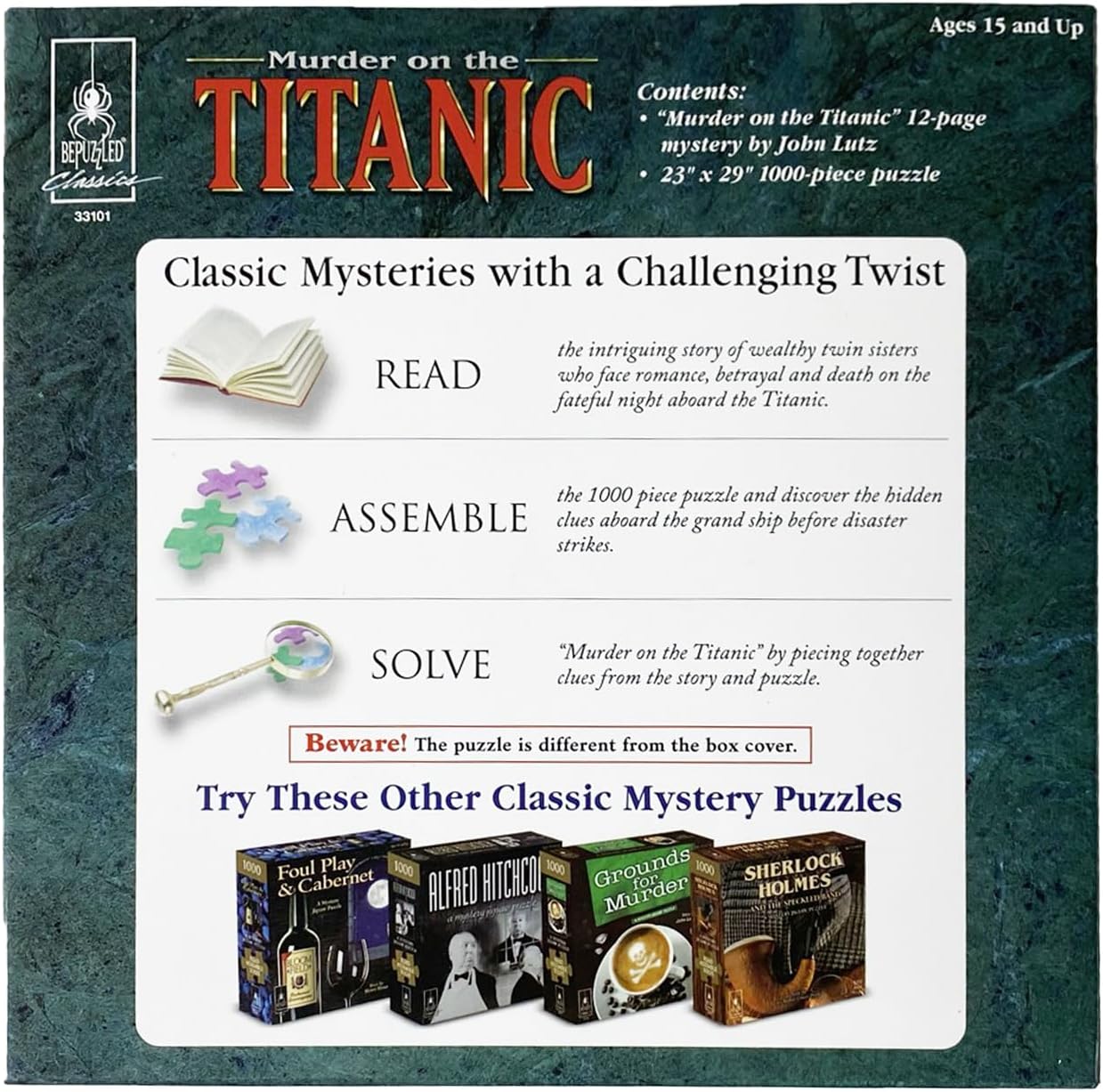 University Games Murder on the Titanic 1000pc Jigsaw Puzzle