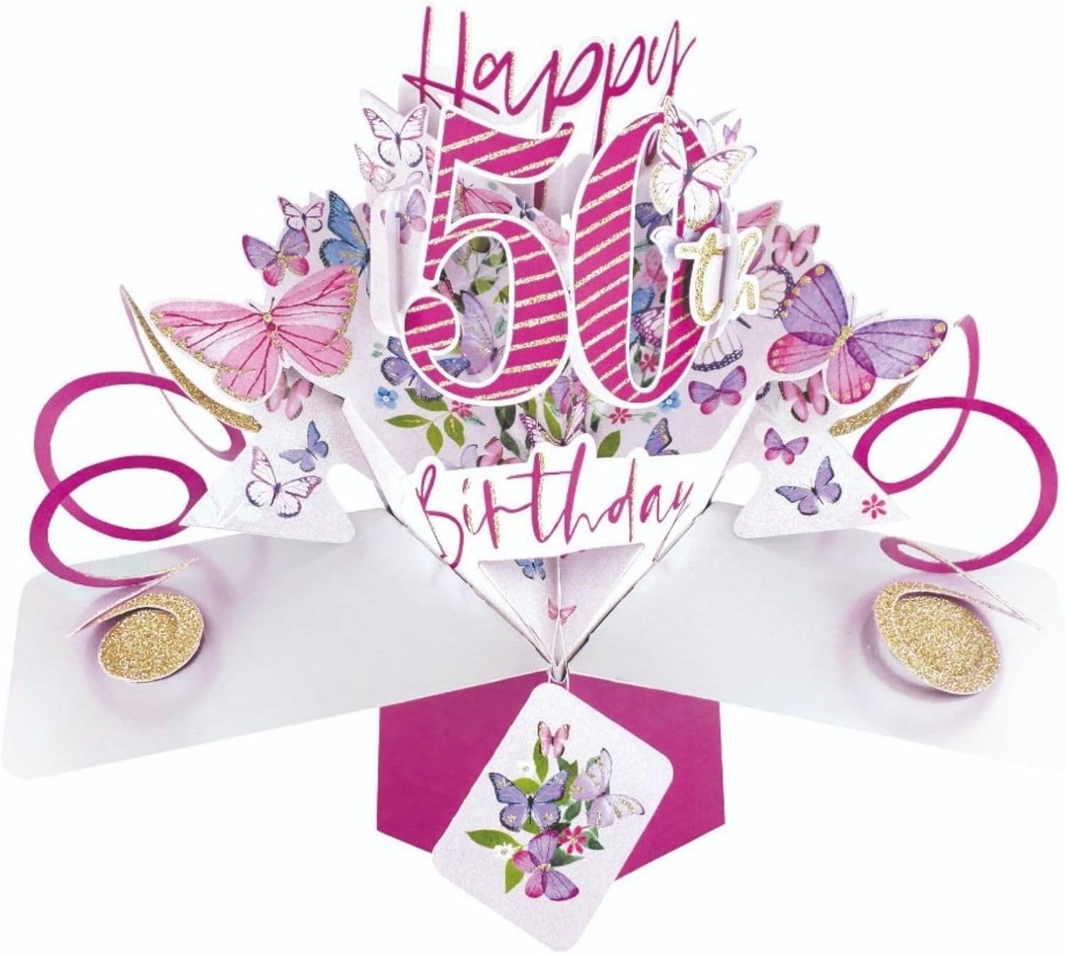 Happy 50th Birthday Pop-Up Greeting Card