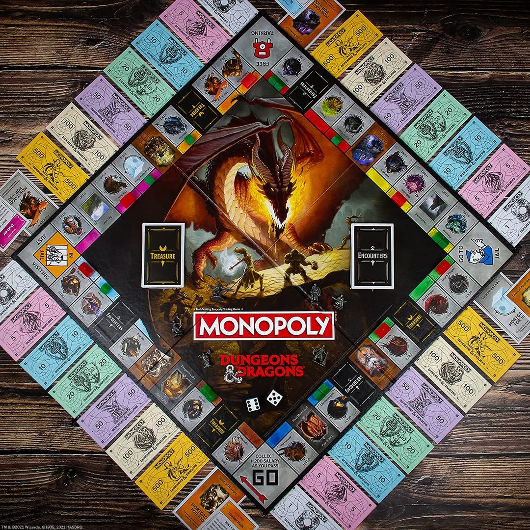 Winning Moves Dungeons and Dragons Monopoly Board Game