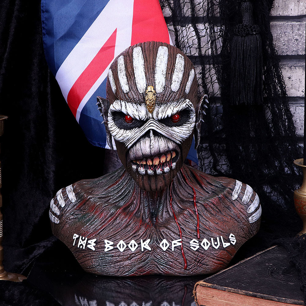 Officially Licensed Iron Maiden Book of Souls Eddie Bust Box 26cm