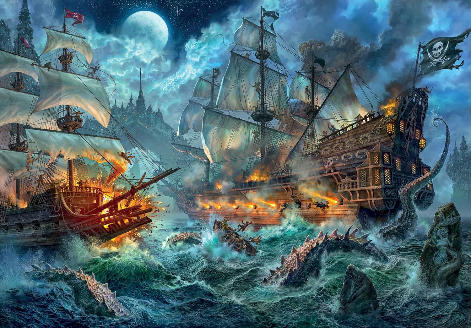 Clementoni - 36530 Collection Puzzle Pirates Battle 