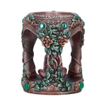 Bronze Mother Earth Tealight Holder 7cm