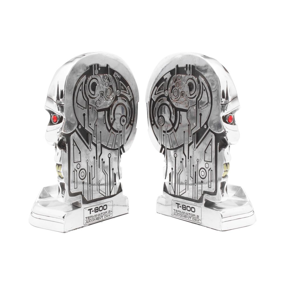 T-800 Terminator 2 Judgement Day T2 Head Bookends 18.5cm