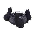 Familiar Trio Cat Tealight Holder 10cm