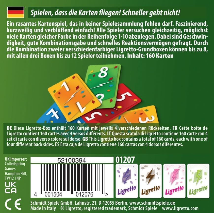 Schmidt Spiele Ligretto: Green – A Board Game