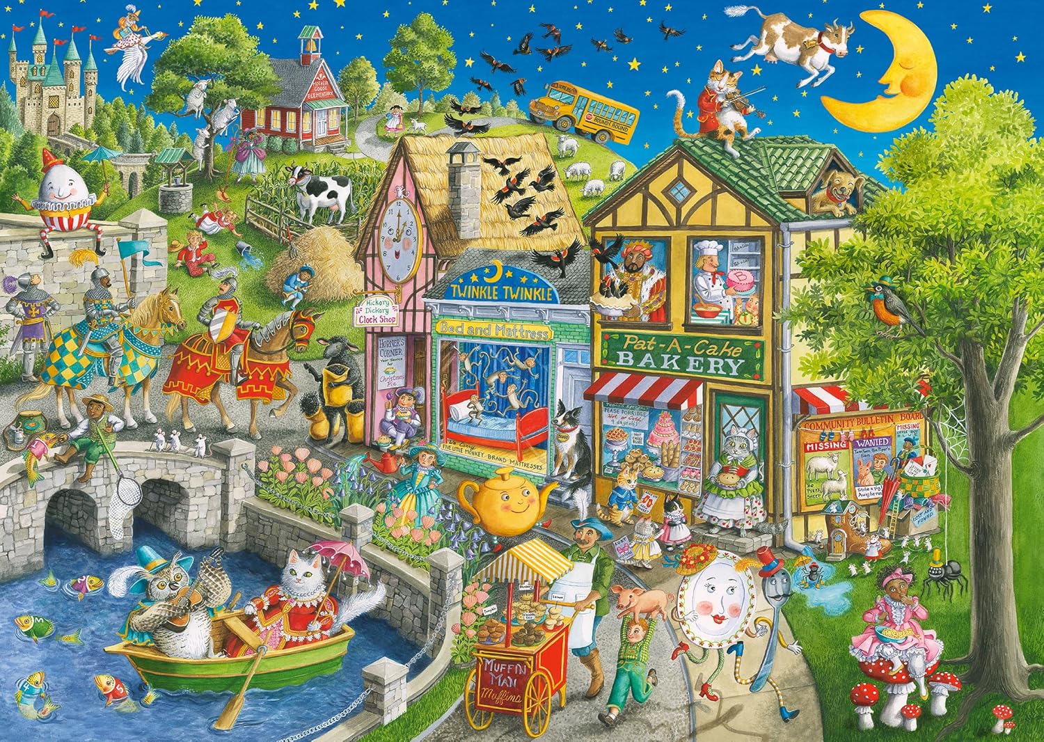 Ravensburger Mother Gooseville 1000Piece Jigsaw Puzzle