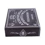 Black and White Spirit Board and Planchette Jewellery Storage Box with Mirror 25cm