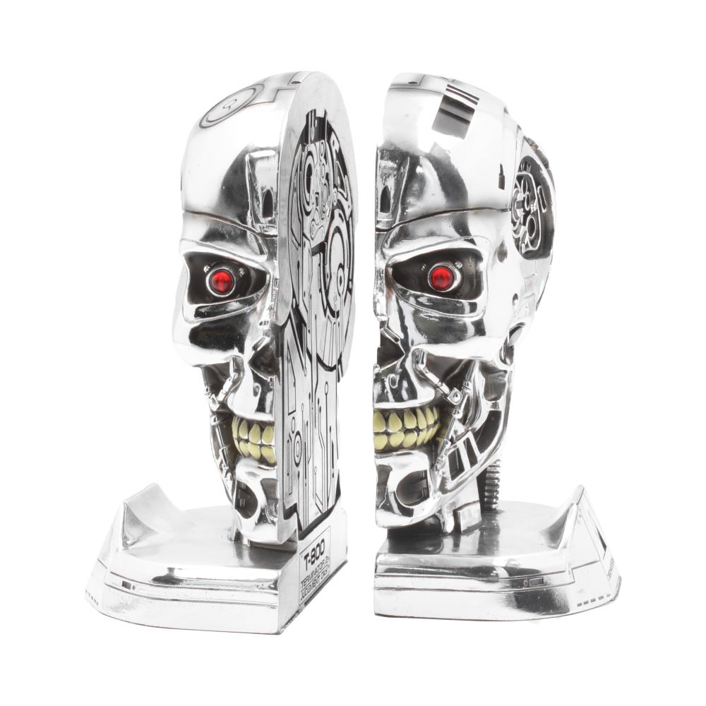 T-800 Terminator 2 Judgement Day T2 Head Bookends 18.5cm