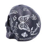 Black and White Traditional, Tribal Tattoo Fund Skull