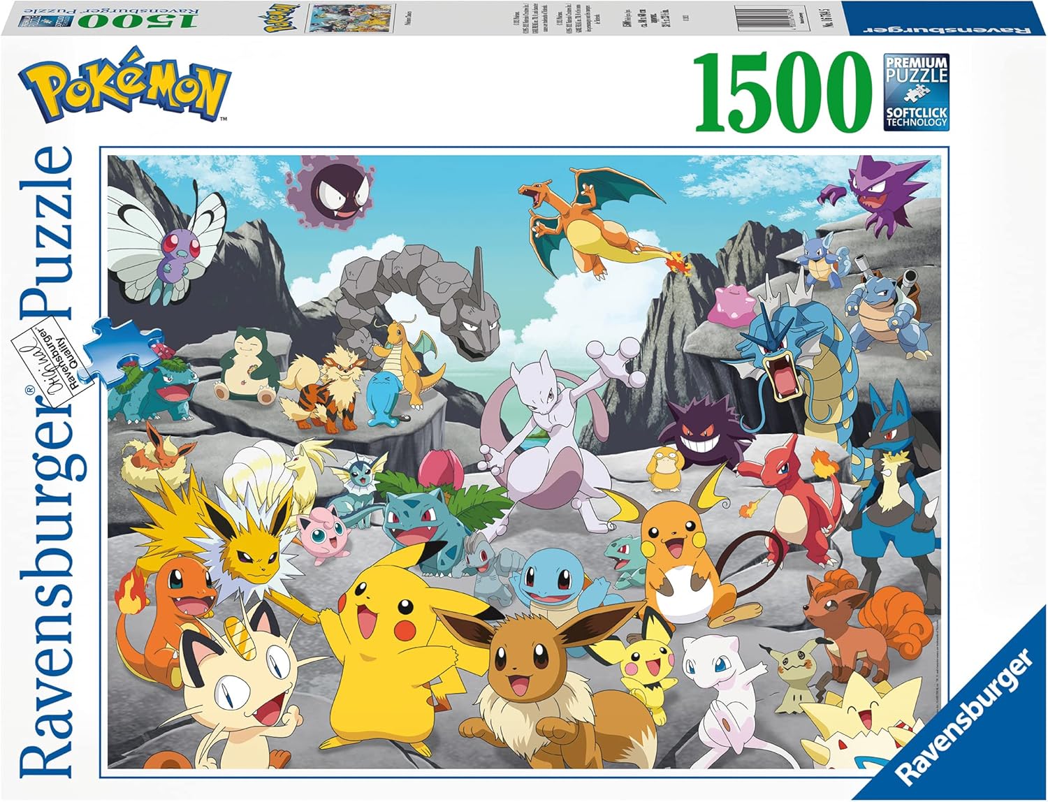 Ravensburger Pokemon Classics 1500 Piece Jigsaw Puzzles
