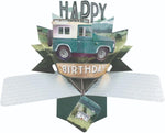 Happy Birthday Jeep Pop-Up Greeting Card