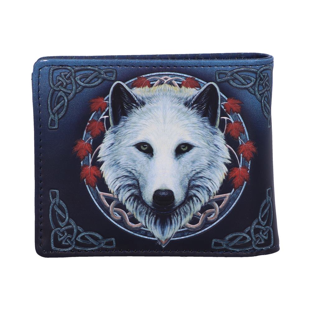 Lisa Parker Guardian of the Fall White Autumn Wolf Wallet