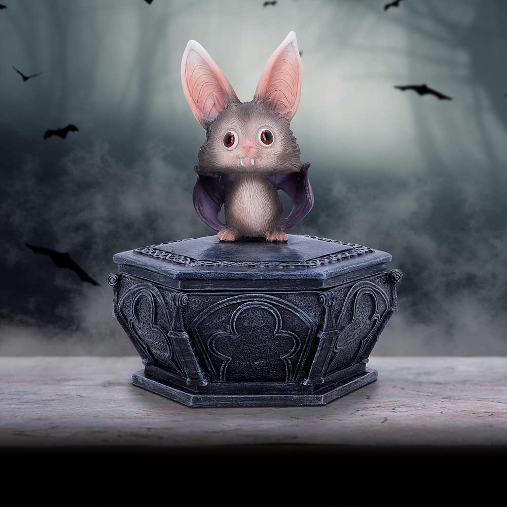 Batty Gothic Bat Trinket Box 15.2cm