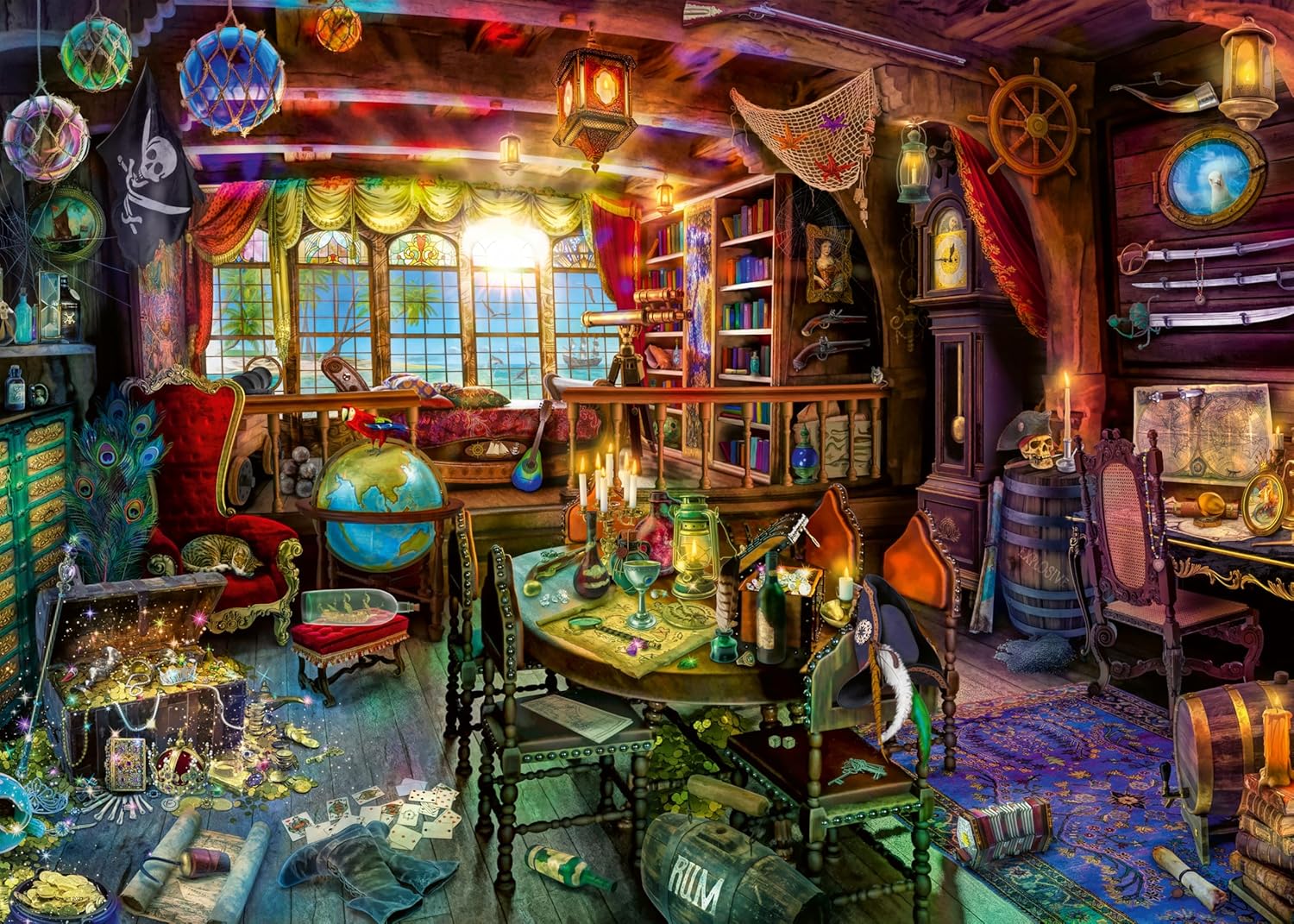 Ravensburger 12000119 - Pirate life - puzzle 1000 pieces