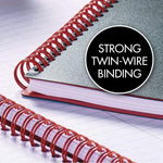 Black n' Red Twin Wire Poly Cover Notebook