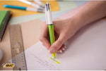 Bic 4 Colour Fluo Black/Blue/Red/Yellow Highlighter