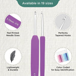 KnitPro Waves 2.0 Single-Ended Crochet Hooks