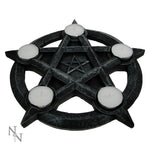 Pentagram Gothic Wiccan Tealight Holder 26cm