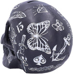 Nemesis Now Gothic Tattoo Fund Skull Money Box