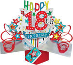 Happy 18th Birthday Pop-Up Greeting Card
