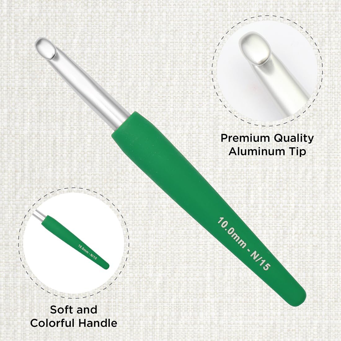 KnitPro Waves 2.0 Single-Ended Crochet Hooks