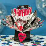 Happy Birthday Rock Pop-Up Greeting Card