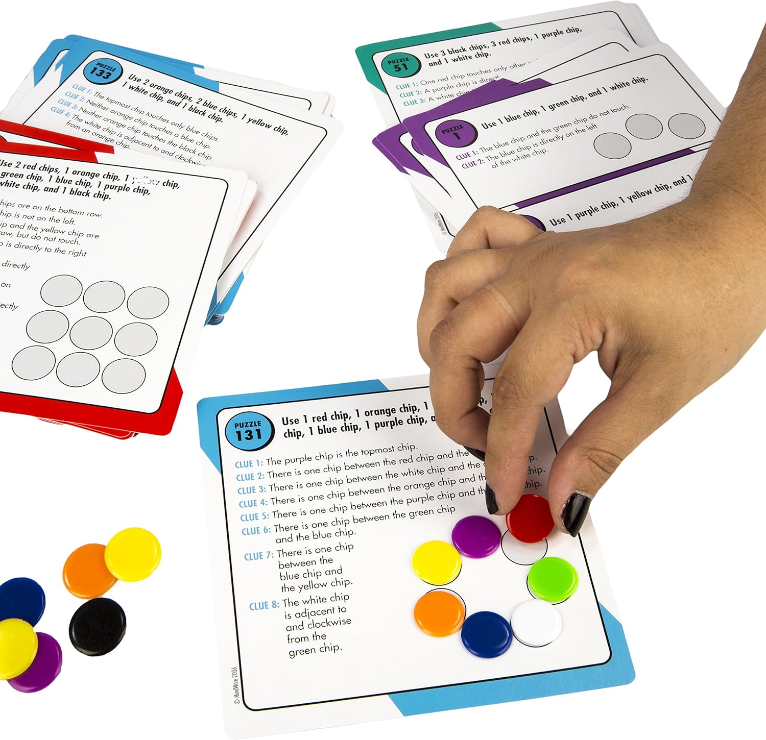 MindWare Logic Links Puzzle Games - Brain Teaser Puzzles for Kids and Brain Games for Adults