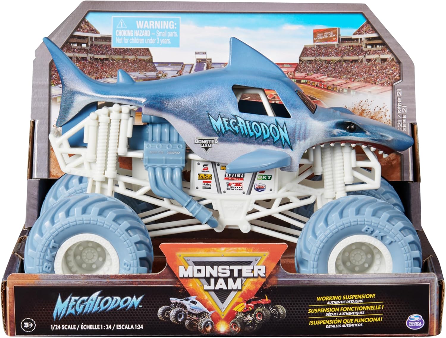 Monster Jam, Official Megalodon Monster Truck - Retro 2017 Original Edition