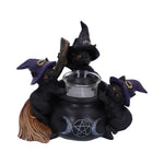 Familiar Cauldron Black Cat Candle Holder 12.5cm