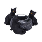Familiar Trio Cat Tealight Holder 10cm
