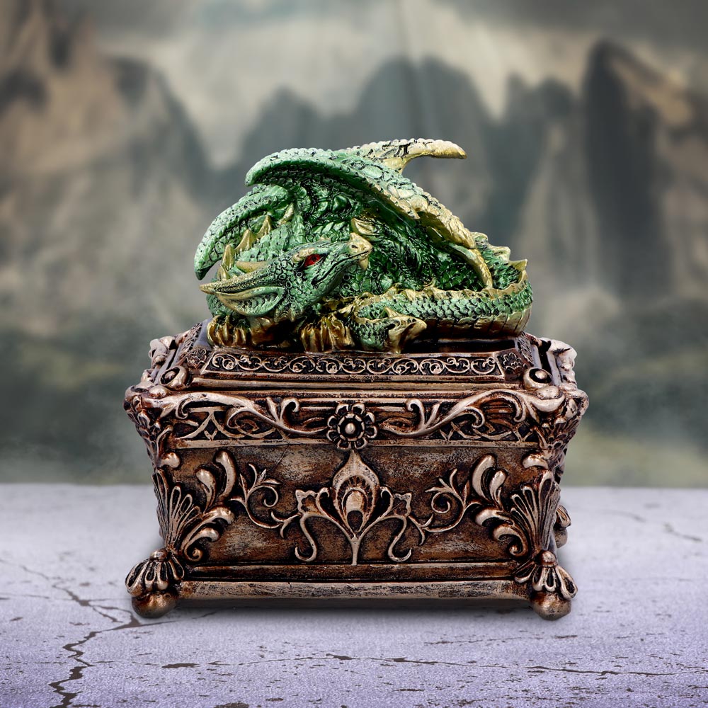 Guardian of the Hoard Dragon Trinket Box 13cm