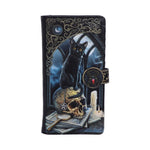 Lisa Parker Spirits of Salem Black Cat Skull Map Embossed Purse 18.5cm