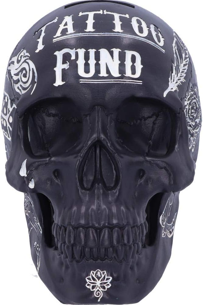 Nemesis Now Gothic Tattoo Fund Skull Money Box
