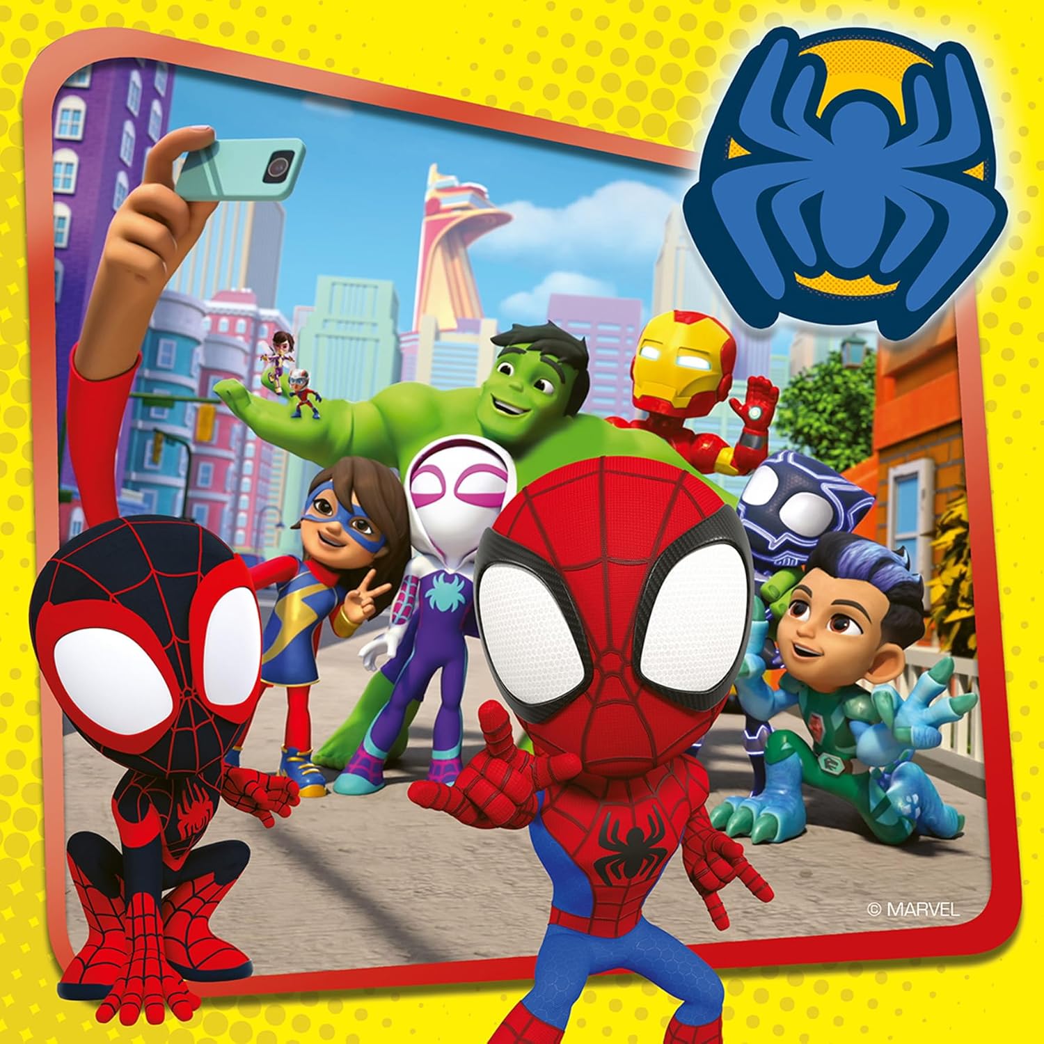Ravensburger Marvel Spiderman Spidey & His Amazing Friends 3X 49 Piece Jigsaw Puzzles