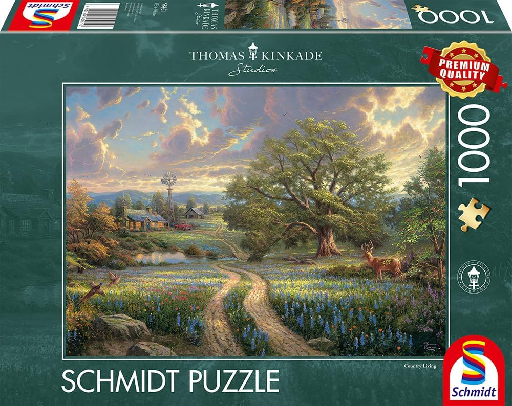 Schmidt Spiele - Thomas Kinkade : Country Living (1000pc) - Puzzle