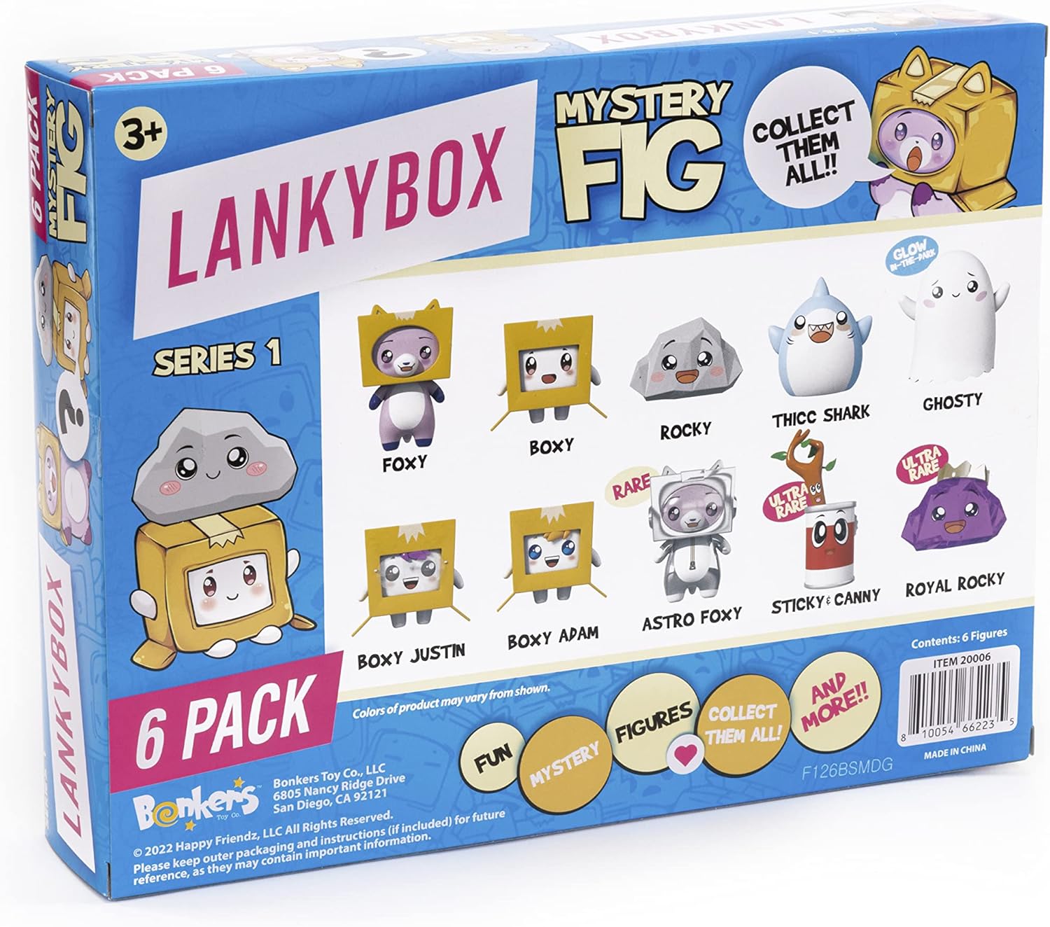LankyBox Mystery Figure - 6 Pack. The Biggest Fans
