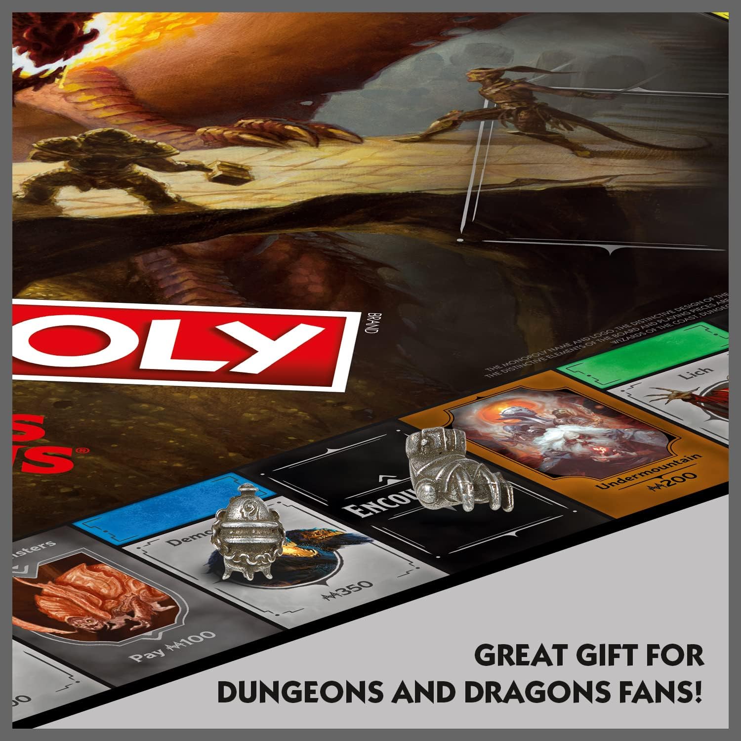Winning Moves Dungeons and Dragons Monopoly Board Game
