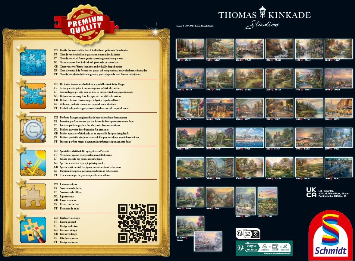 Schmidt Spiele - Thomas Kinkade : Country Living (1000pc) - Puzzle