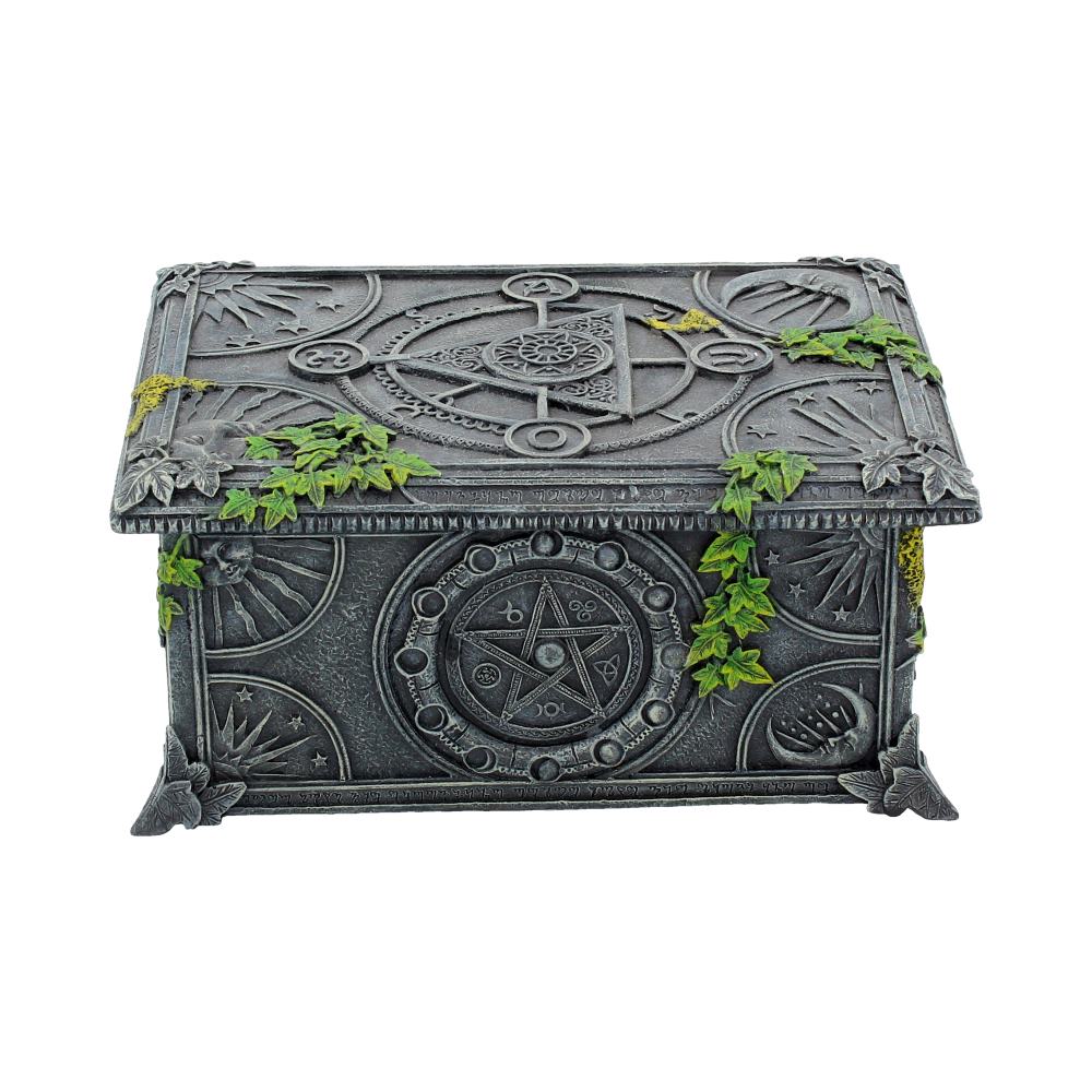Ivy Covered Wiccan Pentagram Tarot Trinket Box 17.5cm