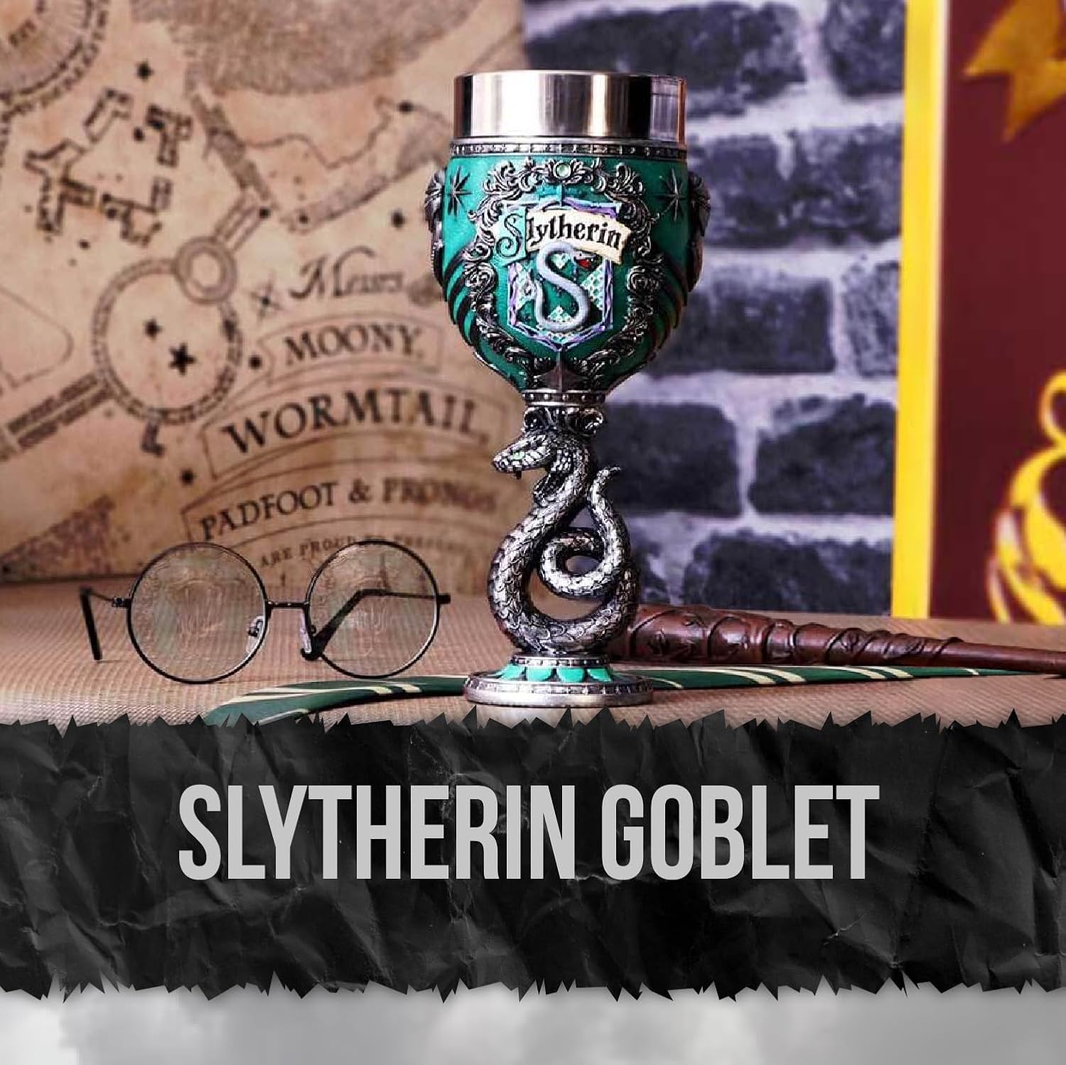 Nemesis Now Harry Potter Goblet, Hand Painted Harry Potter Collectible Chalice