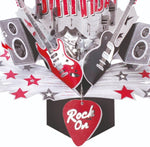 Happy Birthday Rock Pop-Up Greeting Card