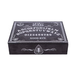 Black and White Spirit Board and Planchette Jewellery Storage Box with Mirror 25cm
