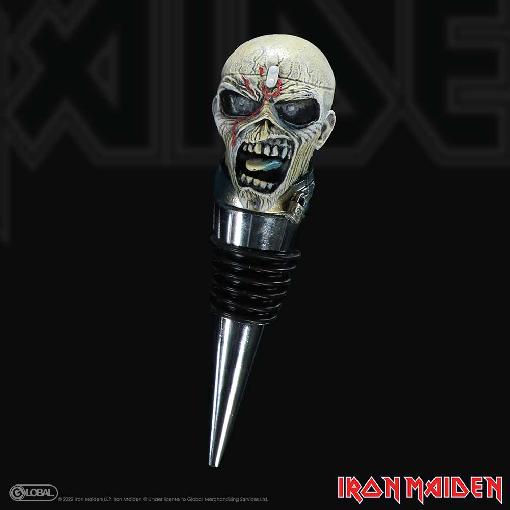 Officially Licensed Iron Maiden Eddie Piece of Mind Bottle Stopper 10cm
